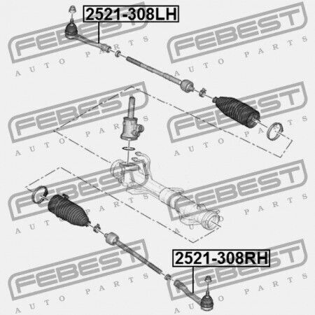 Rechter Achsschenkel für die Vorderseite Peugeot 308 2007-2013 3817.75