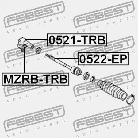 Capăt Bară Direcție Mazda Tribute Cz 2001-2011 Usa Ec01-32-280a