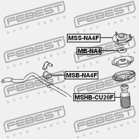 Febest Stoßdämpfer Für Mitsubishi Großartig 2003-2009