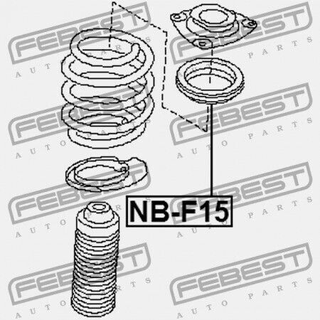Febest Αμορτισέρ για Nissan Qashqai
