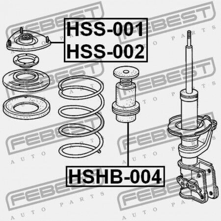 Febest Αμορτισέρ για Honda CR-V 2002-2006