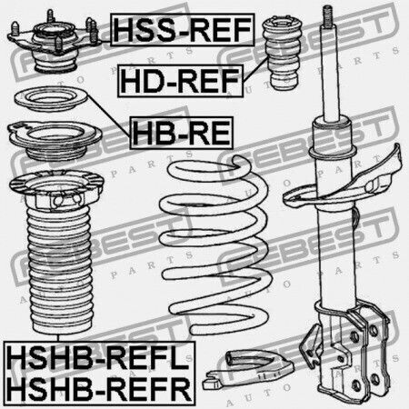 Febest Stoßdämpfer-Halterung Für Honda CR-V 2008-2011