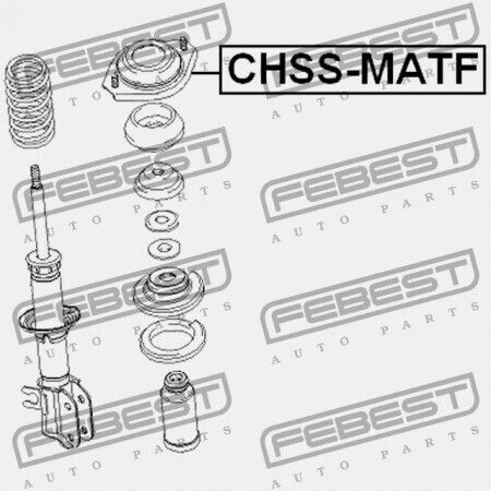 Febest Βάση Αμορτισέρ για Chevrolet Matiz / Spark 1998-2005