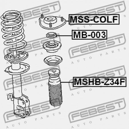 Febest Shock Absorber for Mitsubishi Colt