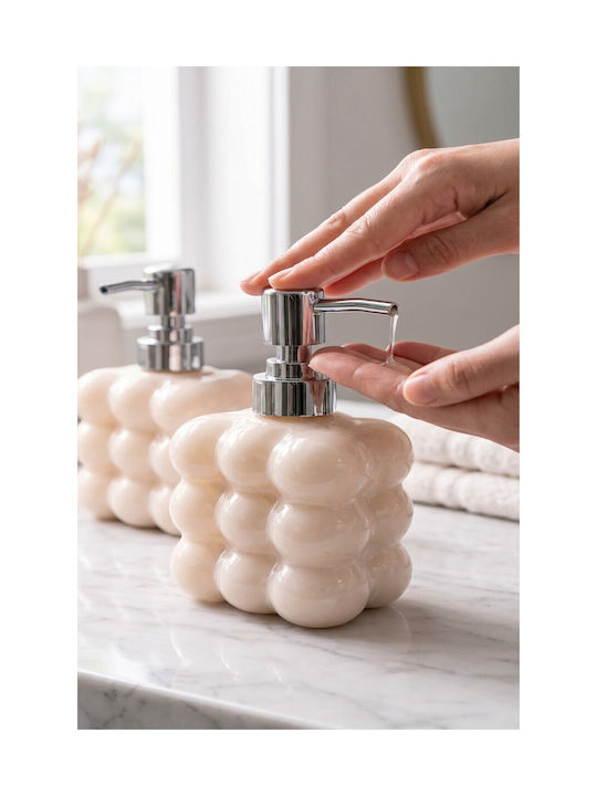 SteweHome Dispenser Κουζίνας Γυάλινο Μπεζ 300ml