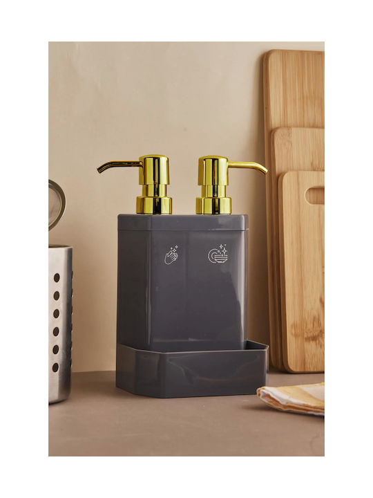 SteweHome Dispenser Κουζίνας Πλαστικό Γκρι 350ml