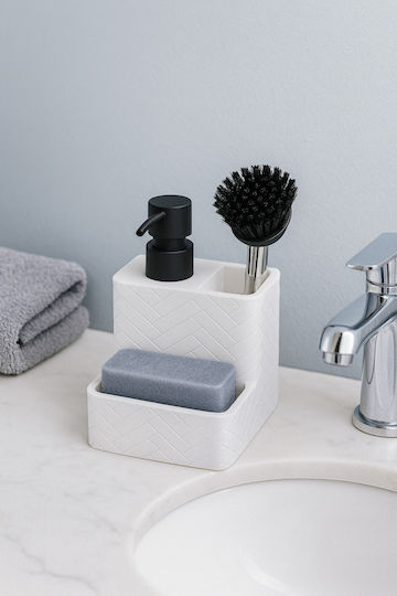 SteweHome Spender Schaumstoff Küche Kunststoff Weiß 350ml