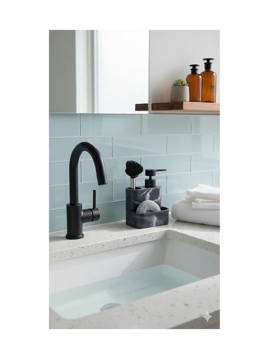 SteweHome Dispenser Αφρού Κουζίνας Πλαστικό Μαύρο 350ml