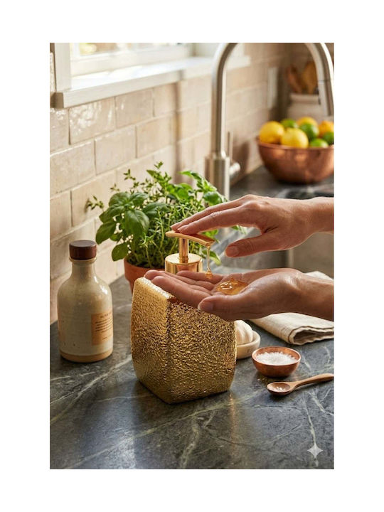 SteweHome Kitchen Ceramic Gold Dispenser