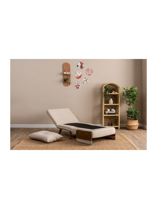 Polyrthrona Bett Beige 77x70x82cm