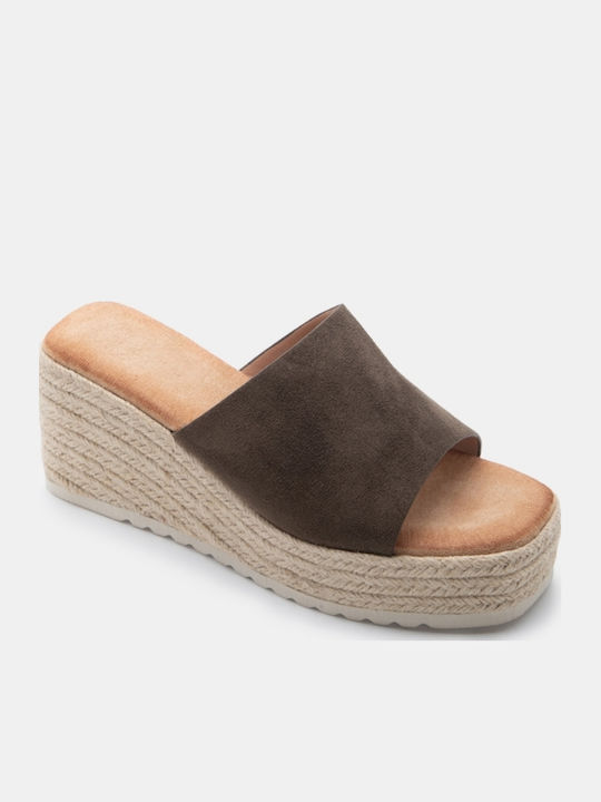 Platforme Dama Tip Slip On Kaki
