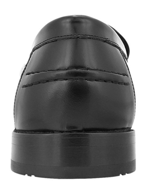 Montel Men's Leather Loafers Black