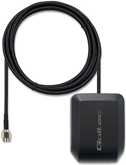 Qoltec Мобилна GPS GLONASS Антена С Магнитна Основа Омнидирекционална 28dbi 50w SMA