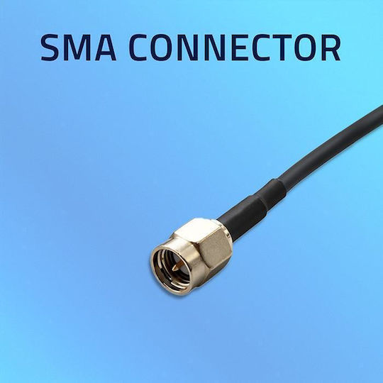 Qoltec Мобилна GPS GLONASS Антена С Магнитна Основа Омнидирекционална 28dbi 50w SMA