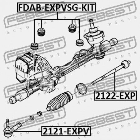 Febest Vorderseite System Für Ford Explorer Tub 2011-2013 Can Aa5z-3c716-a