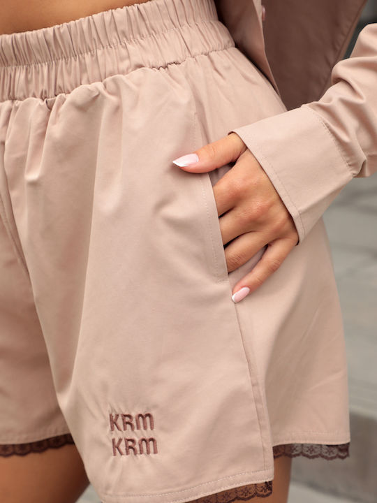 Damen-Shorts Braun Set