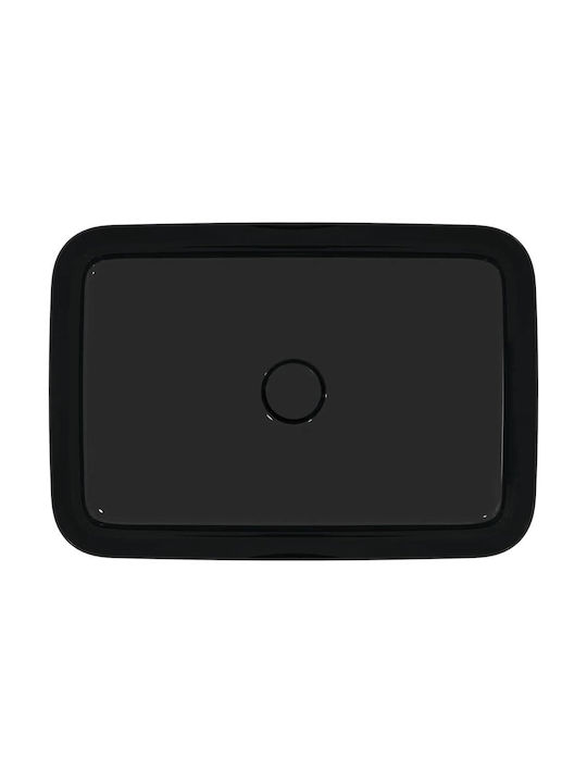 Ideal Standard Ipalyss Einbau Badezimmerwaschbecken aus Porzellan 55x38x12,5cm Schwarzes