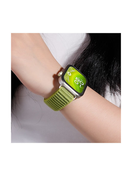 Xiaomi Redmi Watch 4 5 6 Smart Band 8 Pro/9 Pro/10 Pro Wearable Strap Nylon Magic Tape Little Purple