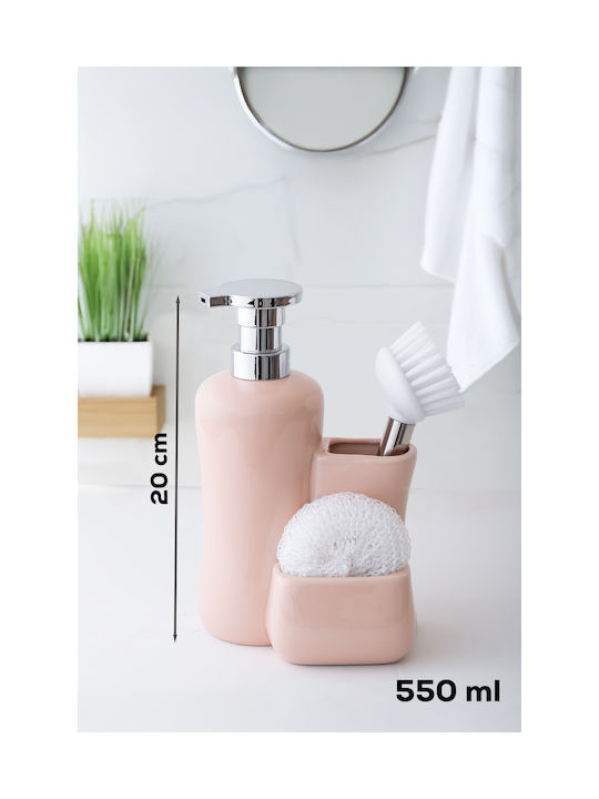 SteweHome Εντοιχιζόμενο Dispenser Κουζίνας από Πορσελάνη Μπεζ 550ml