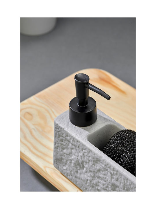 SteweHome Dozator De Bucătărie Ceramică Gri 480ml