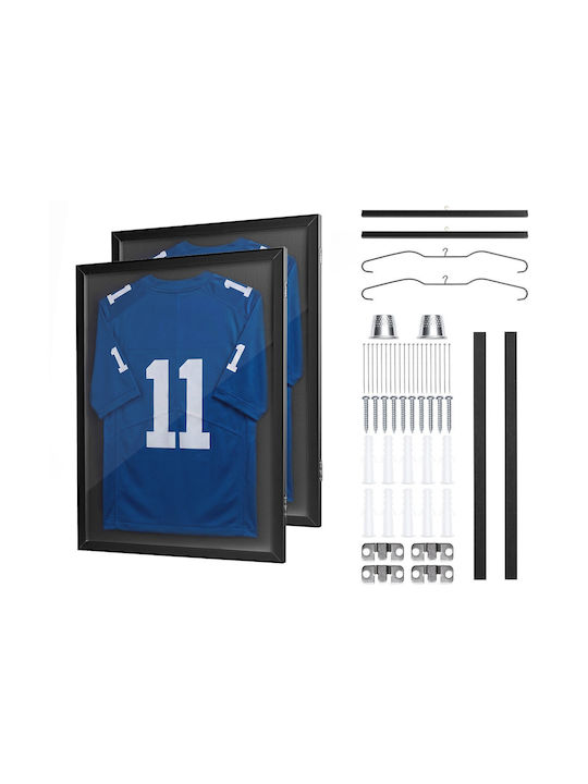 Vevor Wooden Wall-Mounted Photo Frame with Transparent Frame 2 Pieces