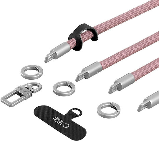 Mobile Phone Strap Crossbody & Hand Tech-Protect C10s Rope Pink Titanium
