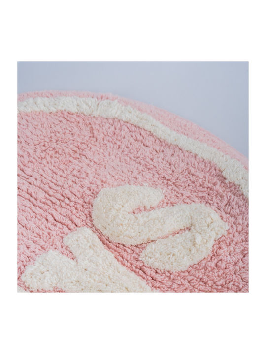 Flamingueo Non-Slip Cotton Bath Mat FLG-AL-1 Pink 53x80cm