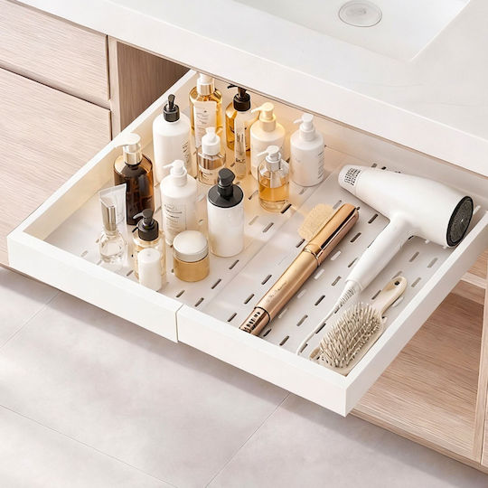 Vevor Closet Organizer Sliding Drawer 2 Pcs Expandable 310-480 Mm Depth 520 Mm White Bsll21ycbs2gcpxd7001v0