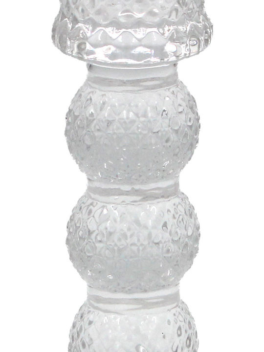 Keskor Glass Candle Holder in Transparent Color 8x8x15.5cm