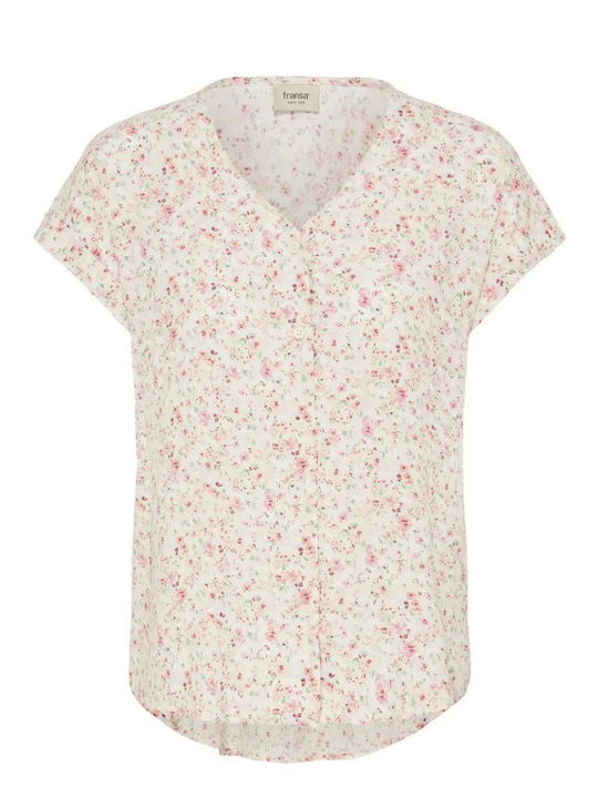 Women's Summer Blouse Pink Embriem