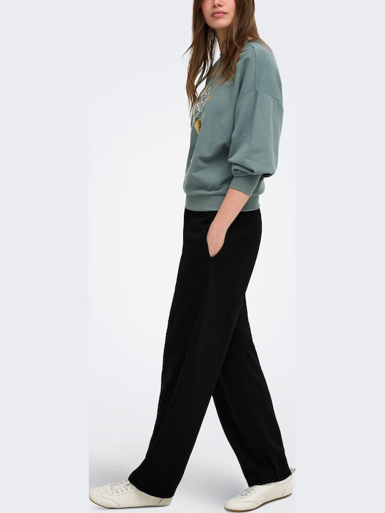 Only Γυναικείο Υφασμάτινο Παντελόνι Μαύρο