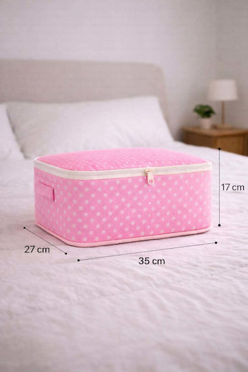 SteweHome Clothes Storage Case in Pink Colour 28x35cm 6pcs