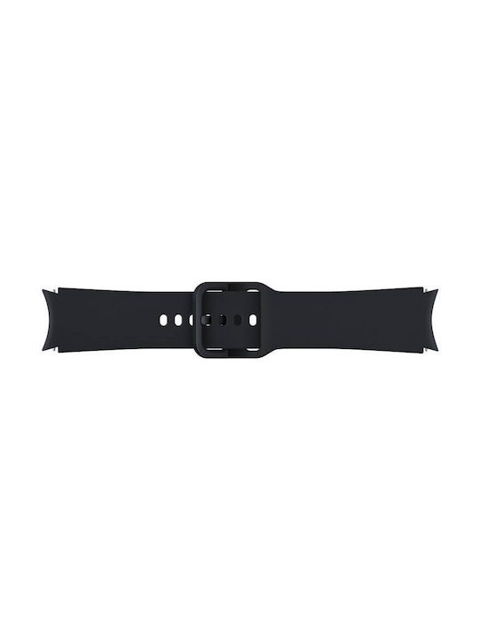 Samsung Λουράκι Σιλικόνης Μαύρο (Galaxy Watch4/5/6/7/FE/4 Classic/6 Classic/5 Pro)