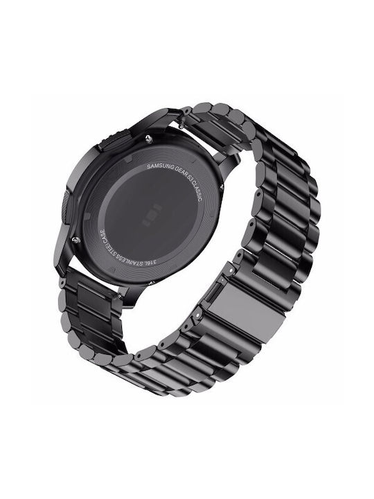 Stainless Steel Λουράκι Μεταλλικό Μαύρο (Galaxy Watch Active 2)