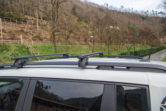 Menabo Aluminum Roof Bars Sherman XL Black 135 Cm Black Color Honda Pilot III 5 Doors 2023> Raised Rails Parallel Bars Vacuum 2 Pieces 12290/mb Mp.12290/mb-77