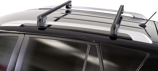 Menabo Aluminum Roof Bars Sherman XL Black 135 Cm Black Color Volvo V70 5 Doors 2000>2007 Raised Rails Parallel Bars Set 2 Pieces 12290/mb Mp.12290/mb-215
