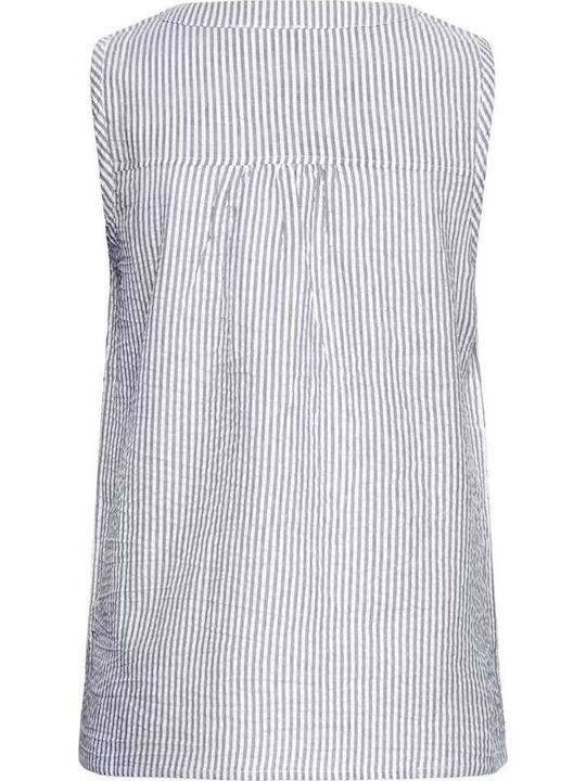 Women's Striped Blue Blouse