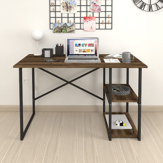 Schreibtisch Odeon 120x59.8x73.8cm Braun