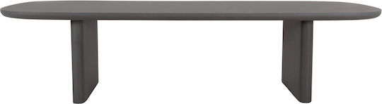 Azami Dining Room Table from Concrete Grey 300x112x75cm
