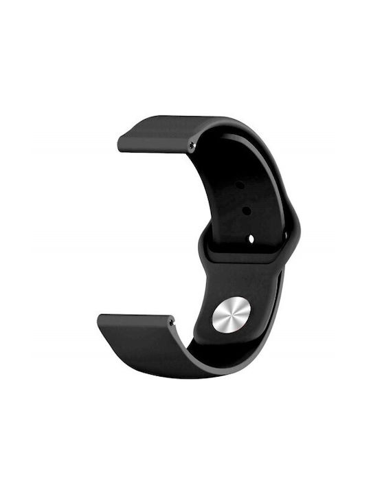 Curea Silicon cu Pin Negru (Huawei Watch GT/GT Pro 2/3/4/5 / Ultimate 46mm)