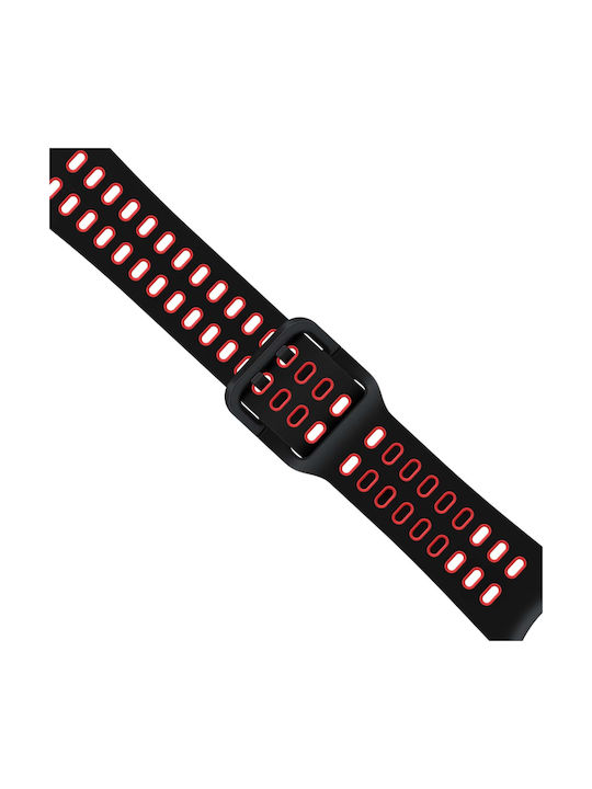 Samsung Armband Silikon Schwarz (Galaxy Watch4/5/6/7/FE/4 Classic/6 Classic/5 Pro)