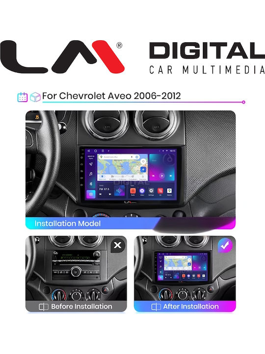 LM Digital Car Audio System for Chevrolet Aveo 2006 > 2010 Bluetooth USB WiFi GPS Apple CarPlay Android Auto