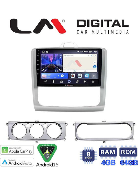 LM Digital Ηχοσύστημα Αυτοκινήτου για Ford Focus 2004>2012 (Bluetooth/USB/WiFi/GPS/Apple-Carplay/Android-Auto)