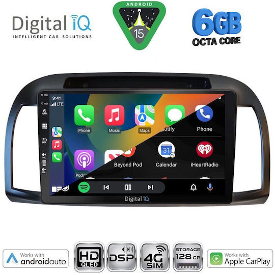 Digital Iq Bxf 17457bl_cpaa 9inc Multimedia Tablet Nissan Micra K12 Mod 2002-2010 Black