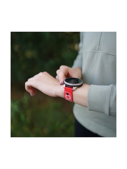 Suunto Armband Silikon Rot (Suunto Race / Suunto Vertical / Suunto 9 Peak Pro / Suunto 9 Peak / Suunto 5 Peak)