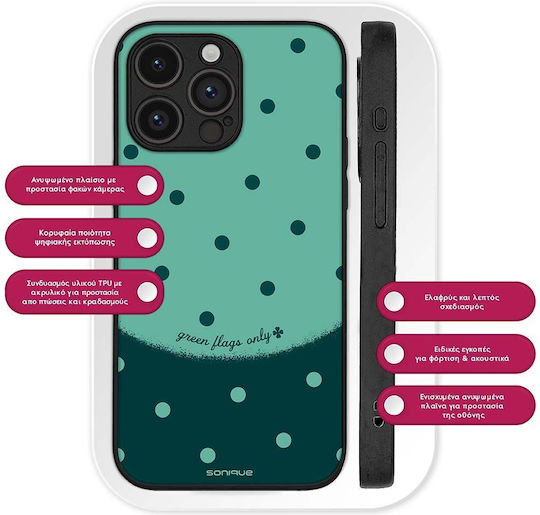 Калъф Sonique Delulu Polka Era Series Realme 10 4g Зелен Флаг