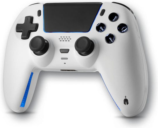 Spartan Gear Sarissa Ασύρματο Gamepad για PC / PS4 / PS5 / Switch White + one extra faceplate