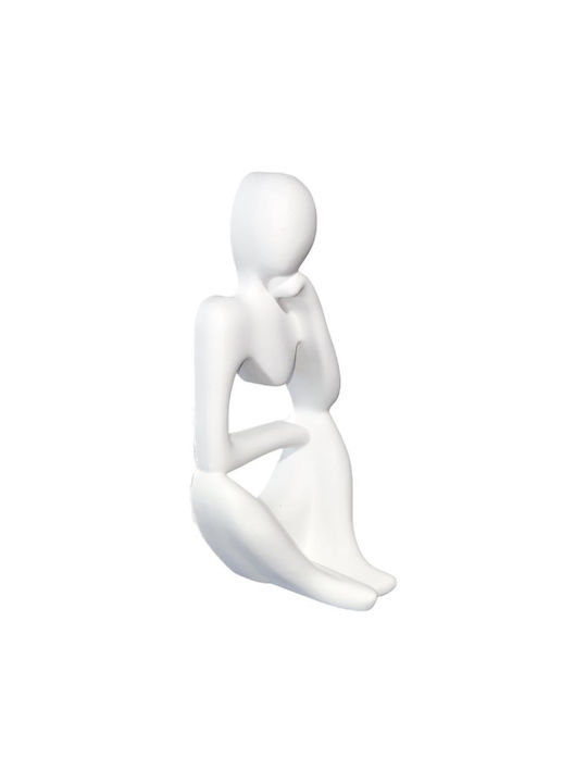 Statuetă Ceramică Modernă Gânditoare 12.7x6x4.7cm