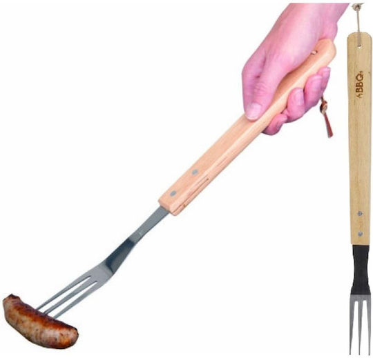 BBQ Collection Πιρούνα Κουζίνας Ξύλινη 46cm