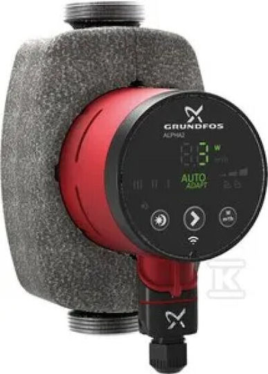 Grundfos Alpha2 25-40 N 180 25/4 Ηλεκτρονικός Κυκλοφορητής Ανακυκλοφορίας Ζεστού Νερού Χρήσης 180mm